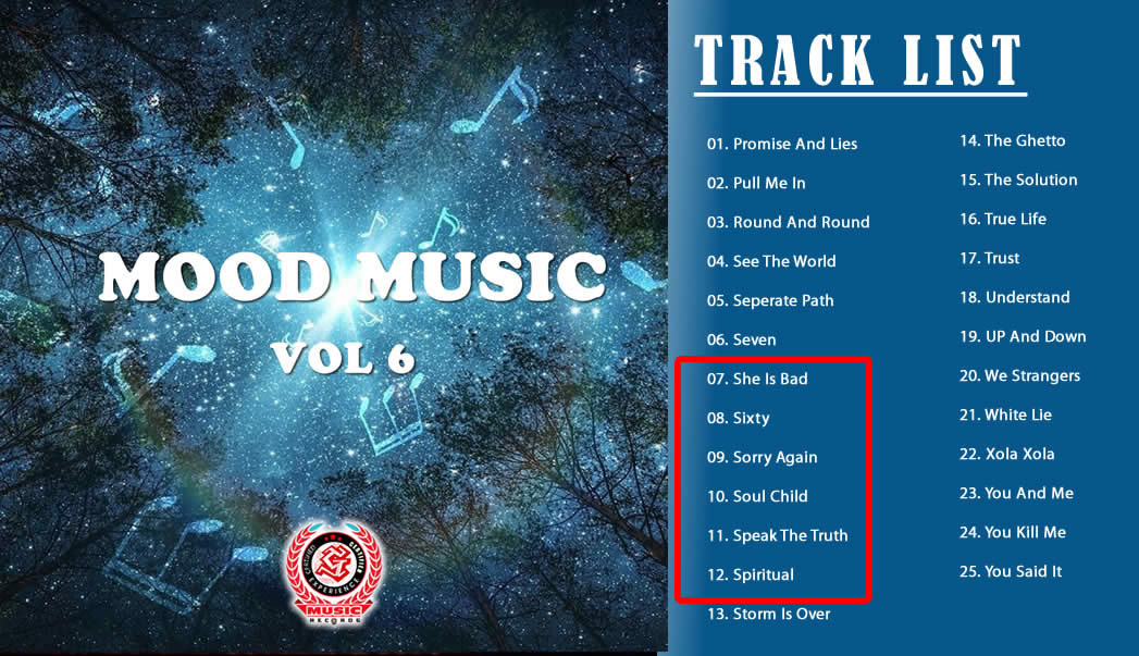 MOOD MUSIC VOLUME 6 tracklist