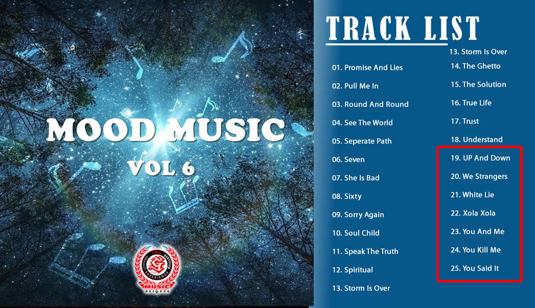 MOOD MUSIC VOLUME 6 tracklist